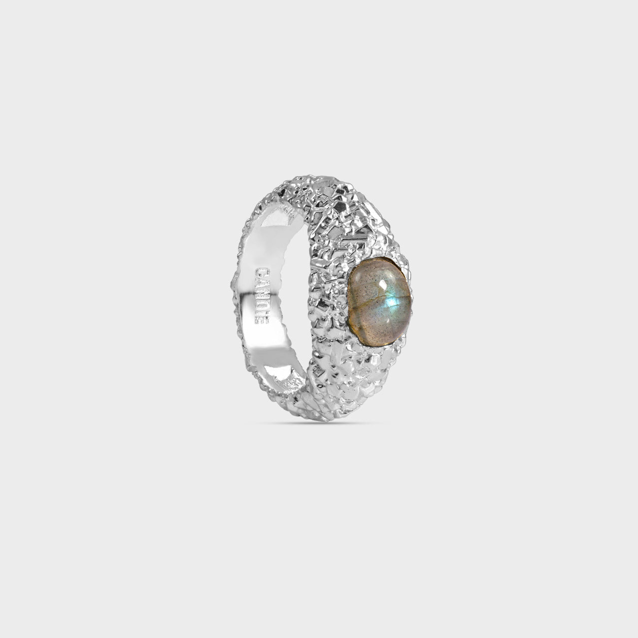 Textured Stone Ring