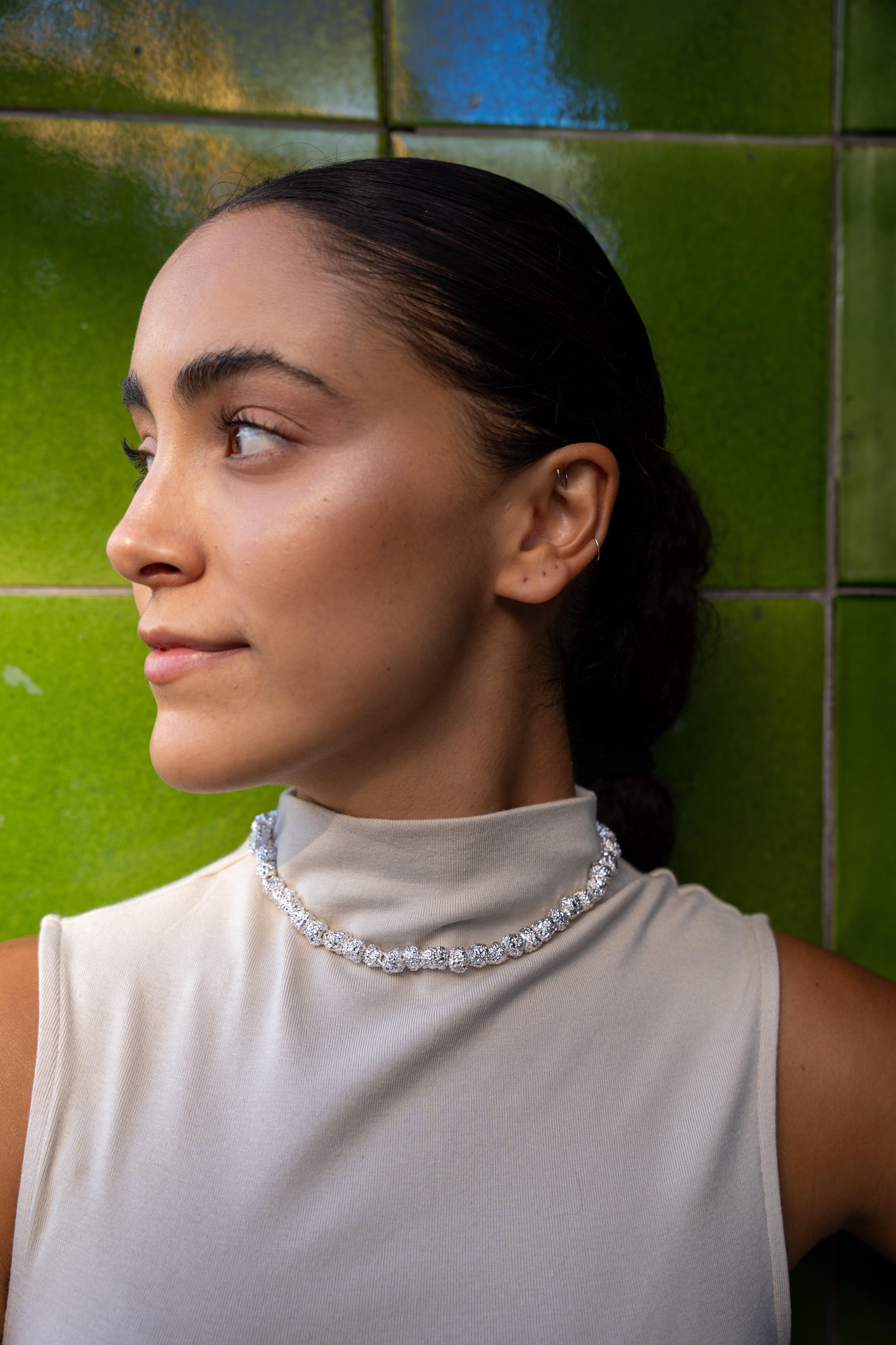 Textured Maxi Necklace